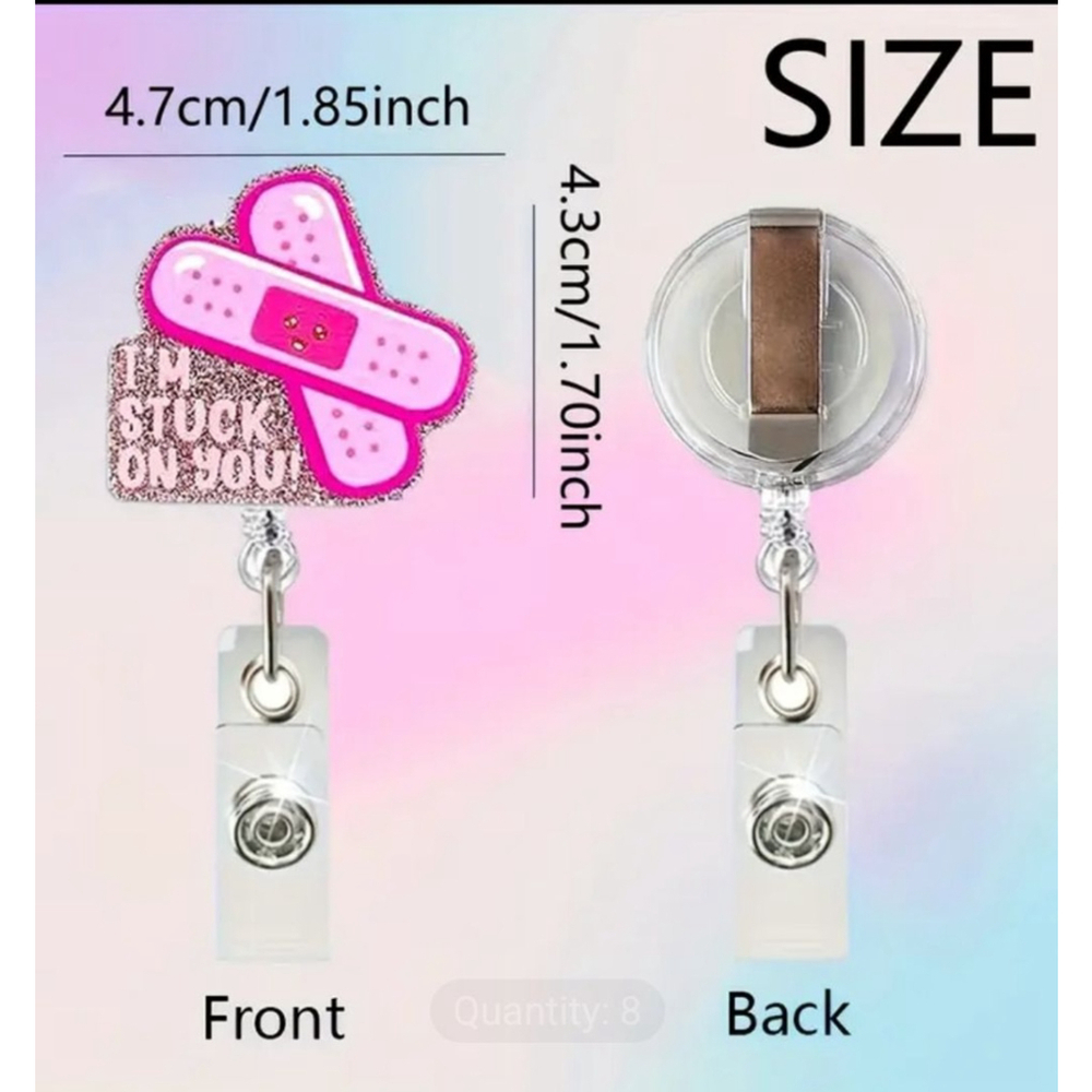 Women's Purple Badge Reel - Picture 2 of 3